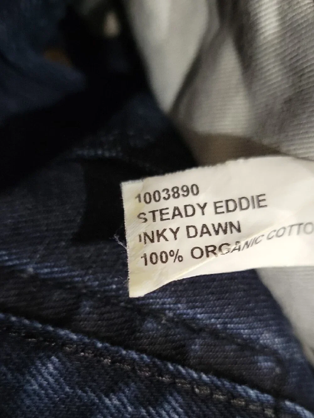 Nudie Jeans Steady Eddie Dark Blue Straight Jeans